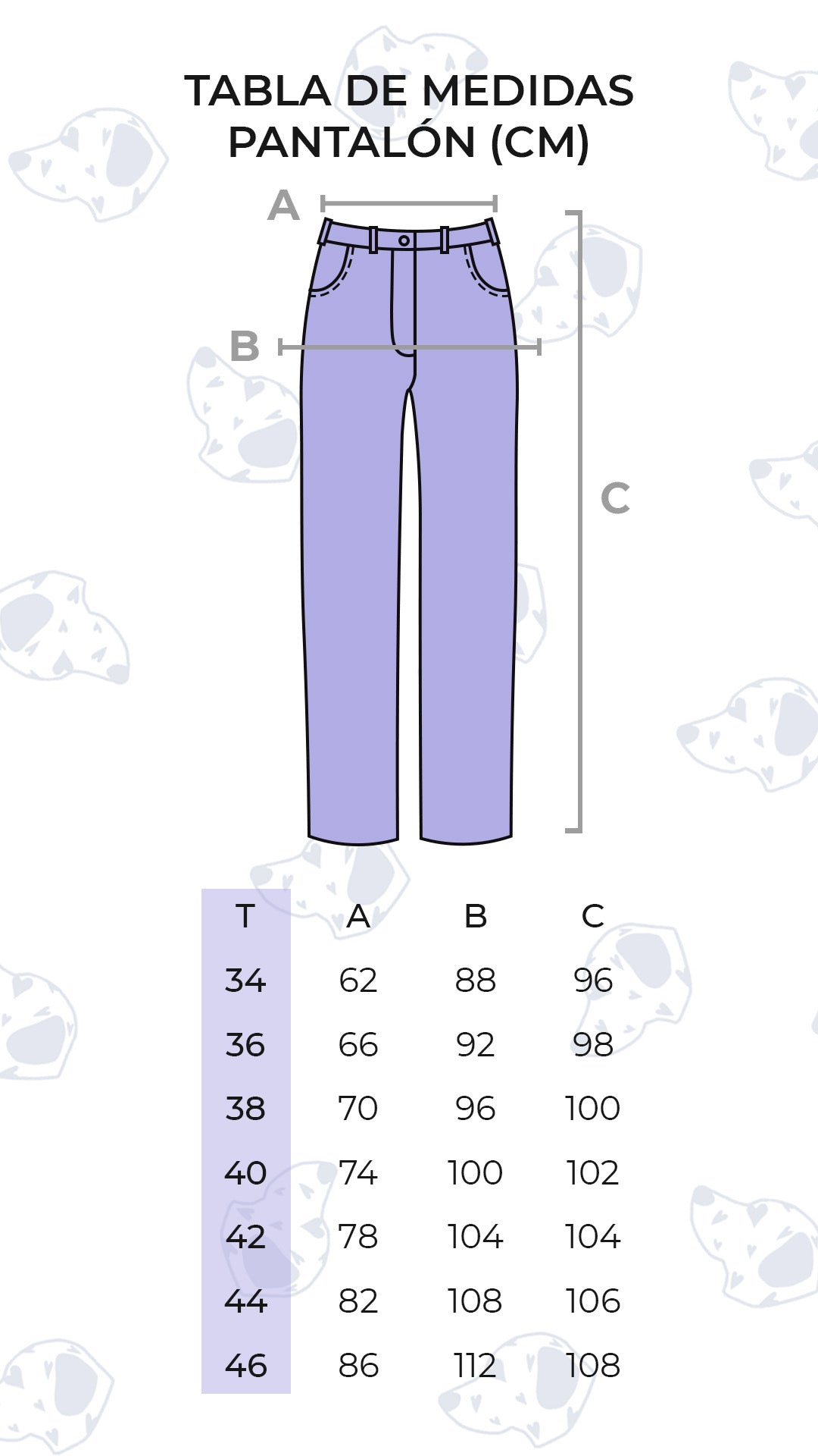 Pantalón Perro Negro 44