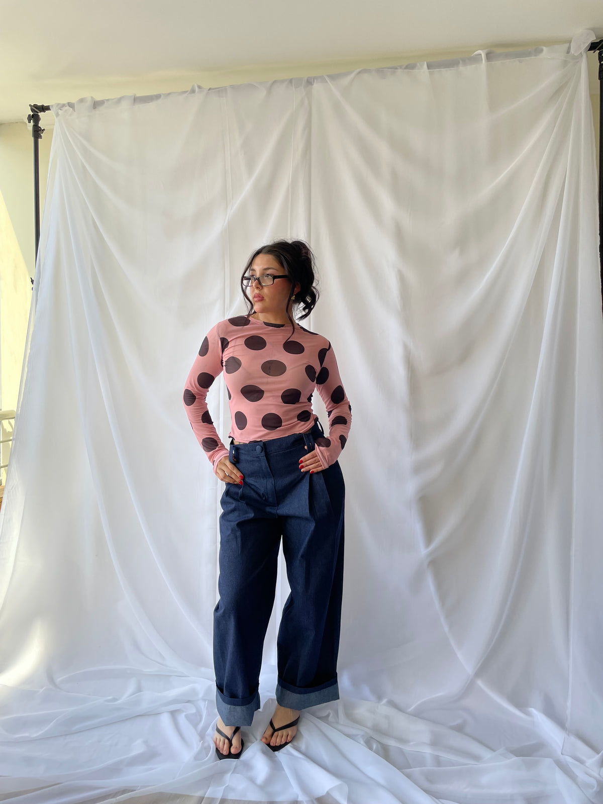 Pantalón Pleats Mezclilla (pre-order)