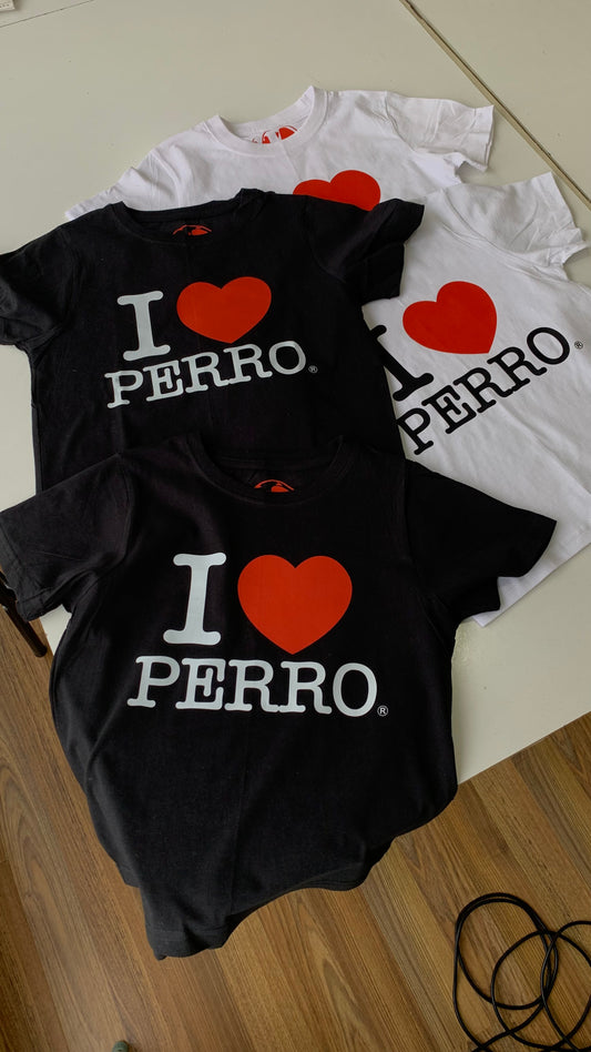 Polera I ♥️ Perro XS Negra