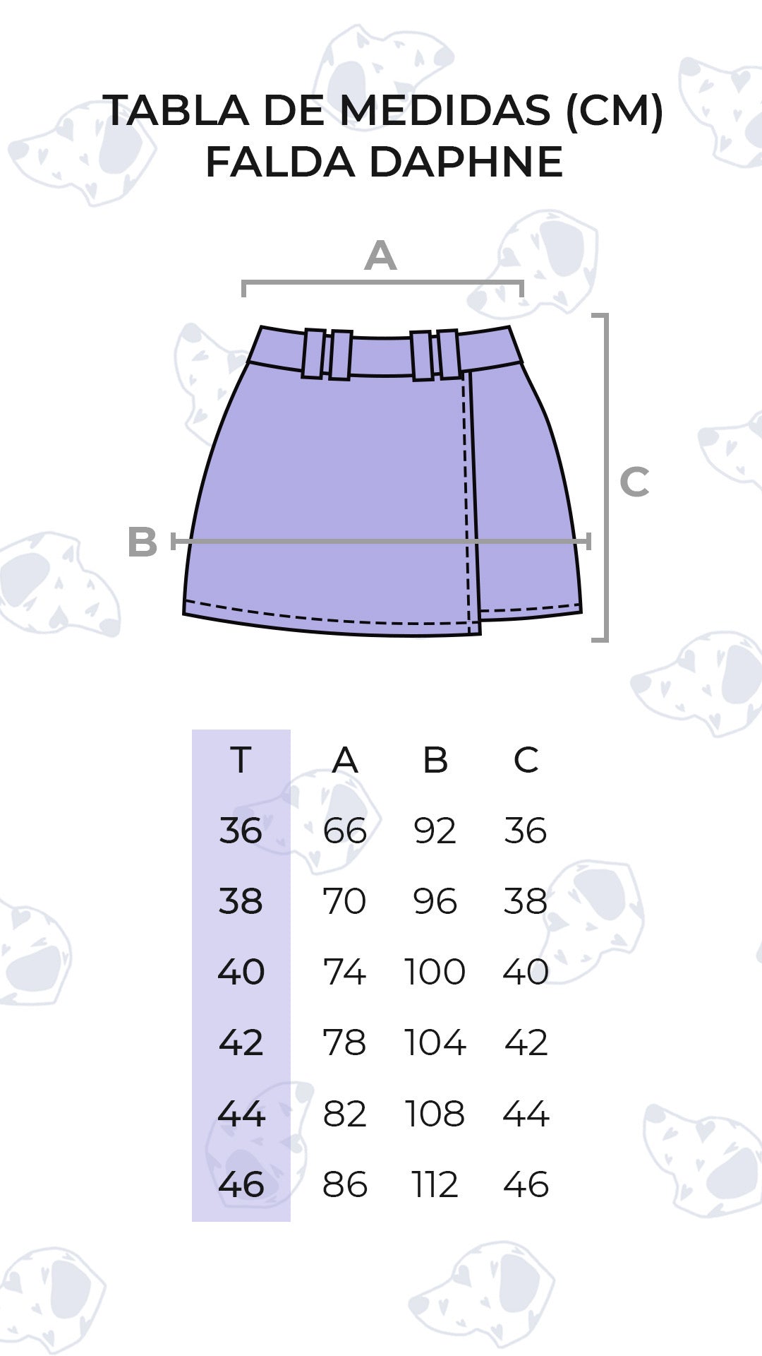 Falda Daphne T36-38-42