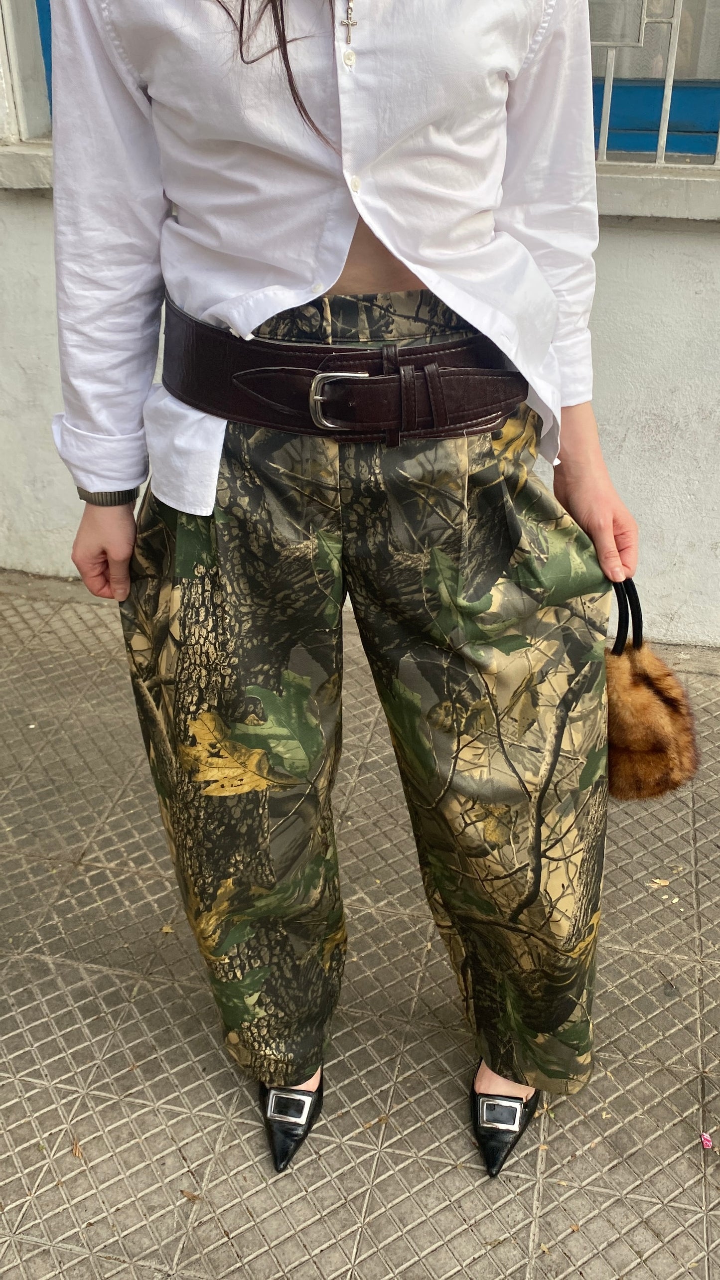 Pantalón Pleats Camo 40