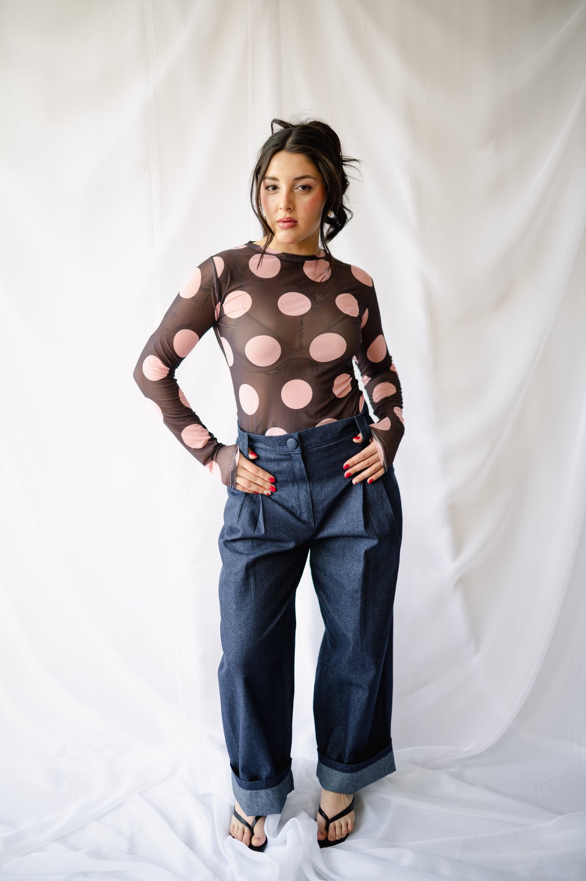 Pantalón Pleats Mezclilla (pre-order)